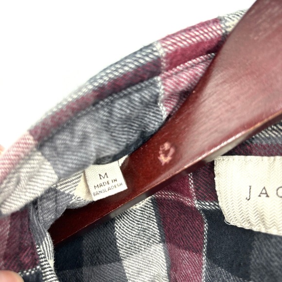 Jachs Flannel Shirt LOT‎ Blue & Red Plaid Cotton Button-Up Mens Medium - Picture 6 of 12